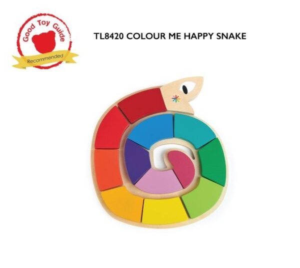 Wooden Snake Colour Puzzle - Children's Toys - Tender Leaf