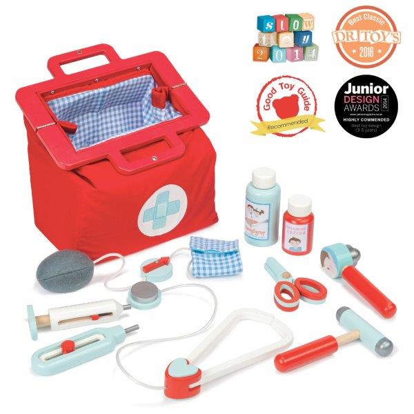 Doctor and Nurse Medical Play Set with Bag - Le Toy Van Toys