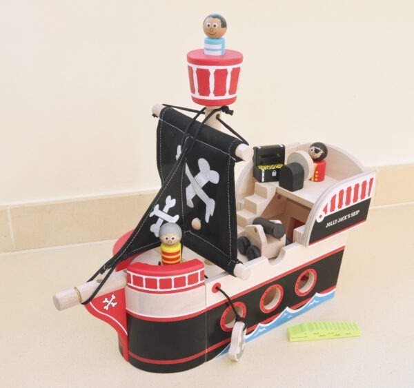 Wooden Toy Pirate Ship - Indigo Jamm Toys