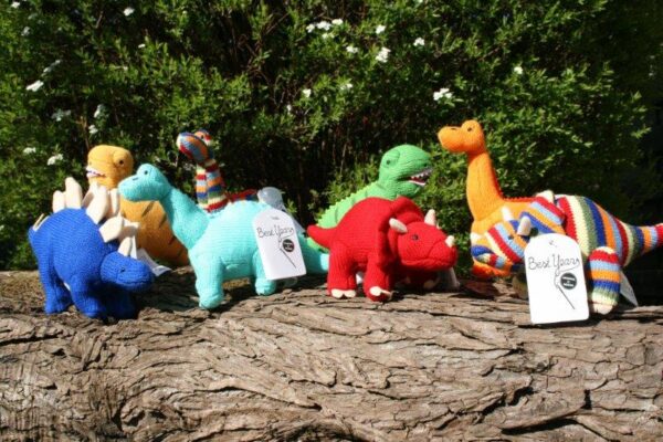 Knitted Dinosaur Rattles - Best Years