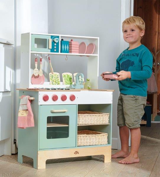 Toy Kitchen Range for Children - Pretend Play - Tender Leaf Toys