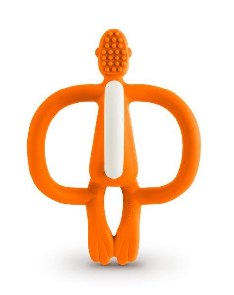 Monkey Teething Toy for Babies - Orange