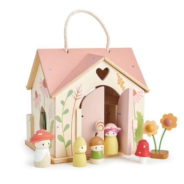 Rosewood Cottage Wooden Dolls House - Tender Leaf Toys