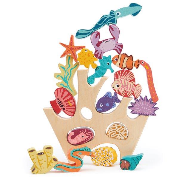 Sea Creature Stacking Toy - Coral Reef Stacker - Tender Leaf