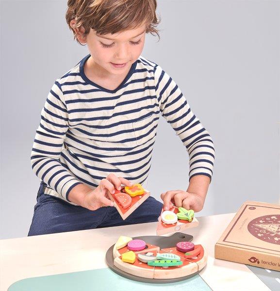 Pizza Party - Wooden Play Food - Tender Leaf Toys
