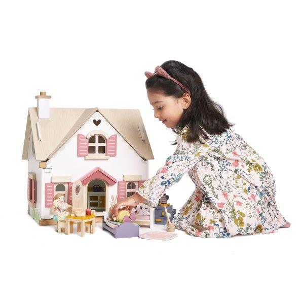 Cottontail Cottage Wooden Dolls House - Tender Leaf Dolls Houses
