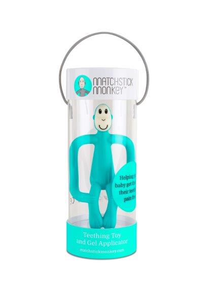 Monkey Teething Toy for Babies - Turquoise