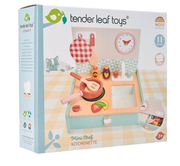 Toy Kitchen for Children - Wooden Toys - Tender Leaf