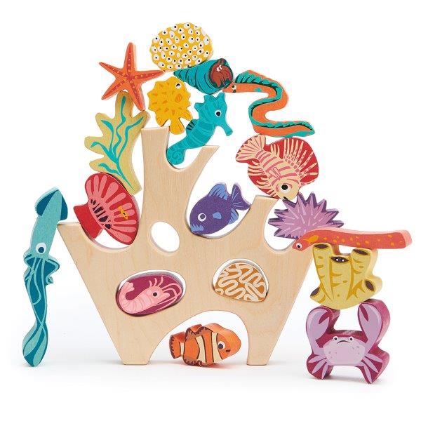 Sea Creature Stacking Toy - Coral Reef Stacker - Tender Leaf