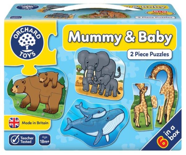 Mummy and Baby 2 Pieces First Jigsaw Puzzles - Orchard Toys
