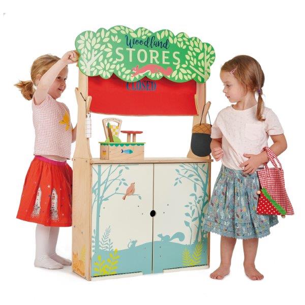 Toy Shop and Theatre - 2 in 1 Wooden Toy - Tender Leaf Toys