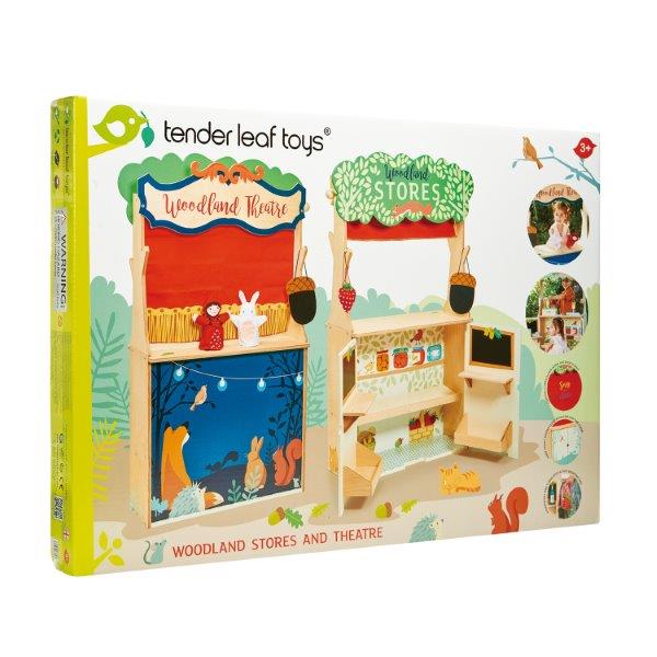 Toy Shop and Theatre - 2 in 1 Wooden Toy - Tender Leaf Toys