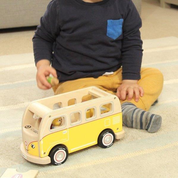 Casey Campervan - Indigo Jamm VW Wooden Camper Van Toy for Children's Wooden VW Camper