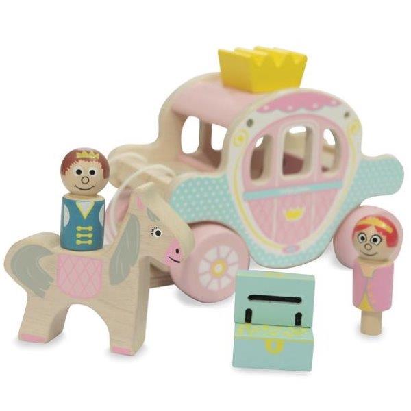 Princess Polly's Carriage - Indigo Jamm Wooden Toy Princess Carriage for Children