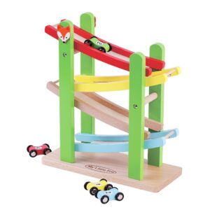 Toy Car Ramp Racer - Wooden Toy - Jumini