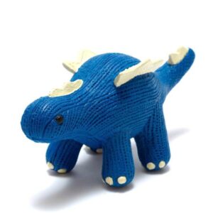 Stegosaurus Rubber Teething Toy - Blue - Best Years