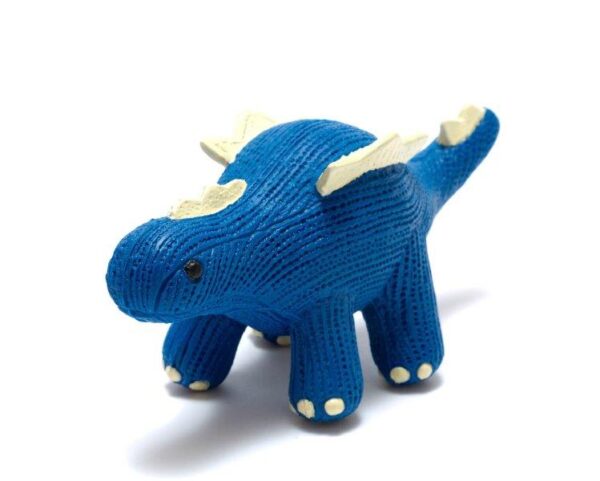 Stegosaurus Rubber Teething Toy - Blue - Best Years