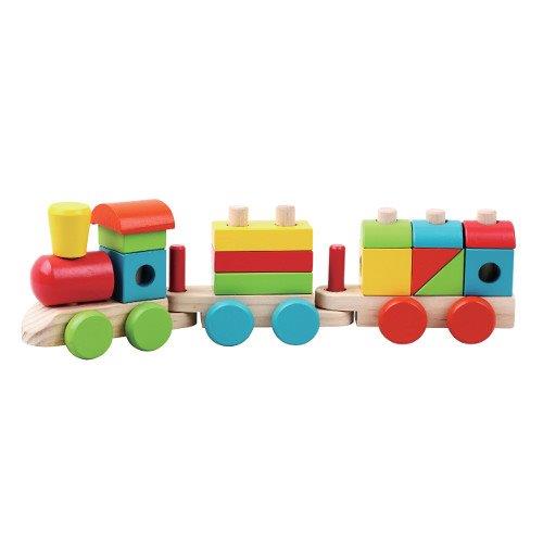 Wooden Stacking Train for Toddlers - Jumini Stacker Toddler Toys