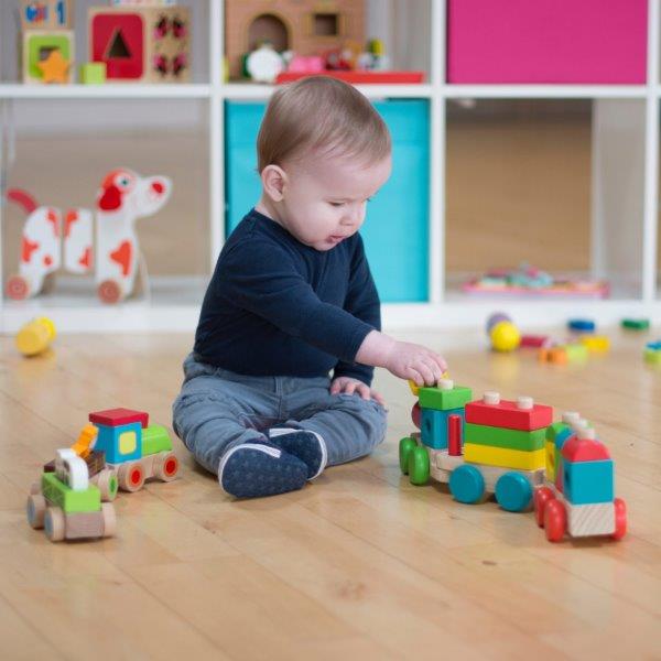 Wooden Stacking Train for Toddlers - Jumini Stacker Toddler To