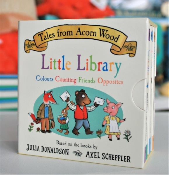 A Little Library of Books with Tales from Acorn Woods by Julia Donaldson and Axel Scheffler