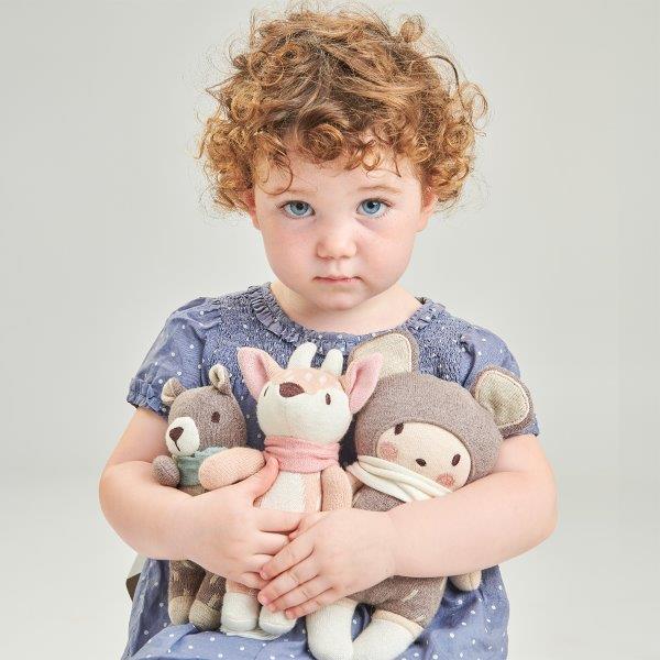 Baby Beau Bear Knitted Doll - ThreadBear Designs - Knitted Soft Toys - Soft Doll Toys