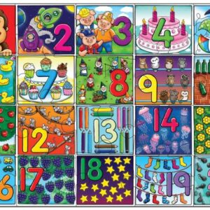 1 to 20 Jigsaw Puzzle - Big Floor Puzzles for Children - Orchard Toys