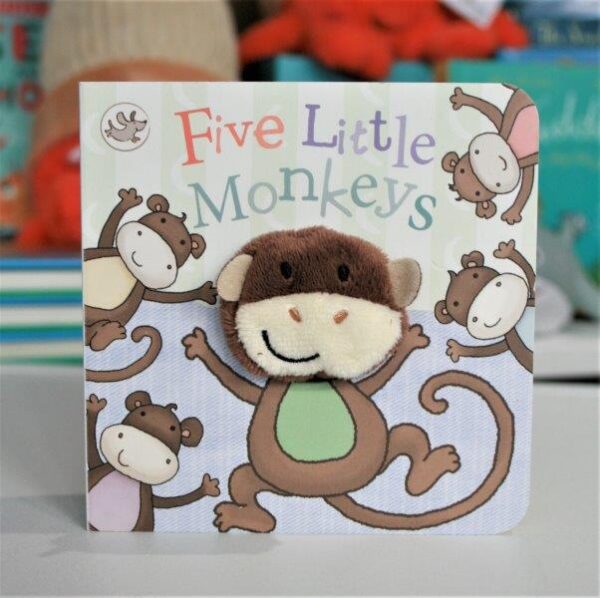 Five Little Monkeys Finger Puppet Book for Children