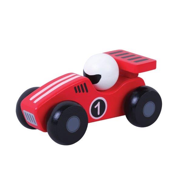 Red Toy Racing Car - Wooden Toys for Children - Jumini