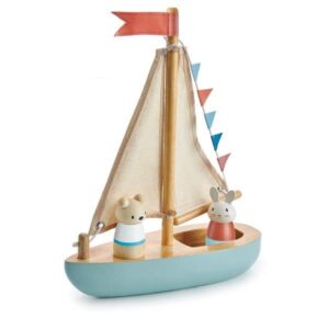 Toy Sailing Boat - Wooden Toys for Children - Tender Leaf Toys