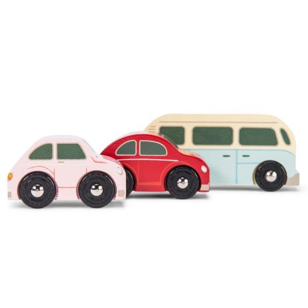 Vintage Toy Cars - VW Beetle, VW Camper VAN, Fiat 500 - Le Toy Van Toys