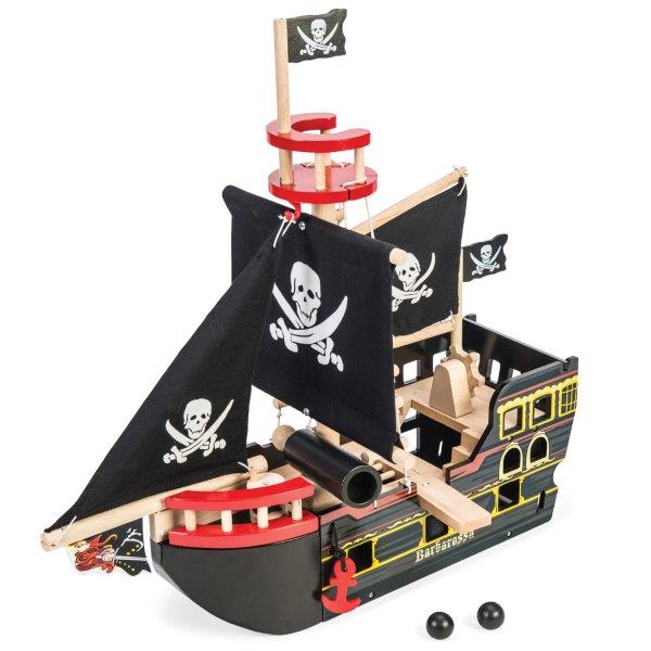 Toy Pirate Ship - Wooden Toys for Children - Le Toy Van Toys