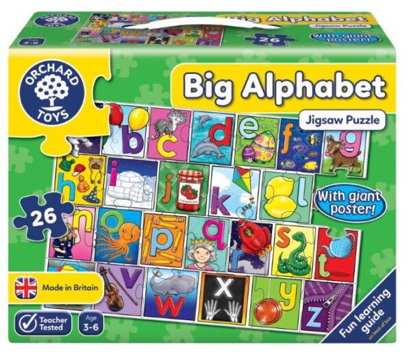 Big Alphabet Jigsaw Puzzle - Floor Puzzle for Children - Orchard Toys