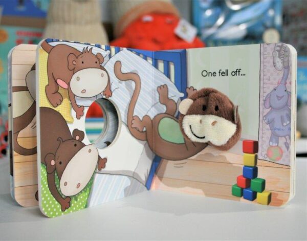 Five Little Monkeys Finger Puppet Book for Children