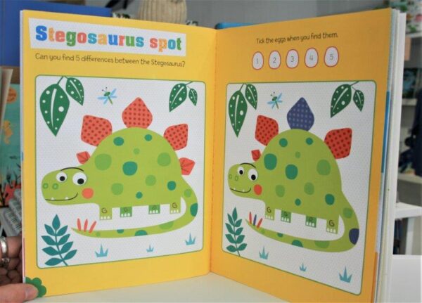 Dinosaur Sticker and Activity Book for Children - Never Touch a Dinosaur