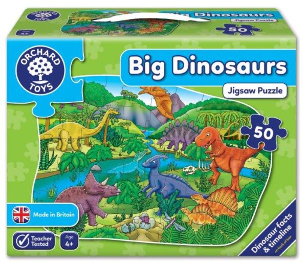 50 Piece Big Dinosaur Jigsaw Puzzle - Floor Puzzle - Orchard Toys