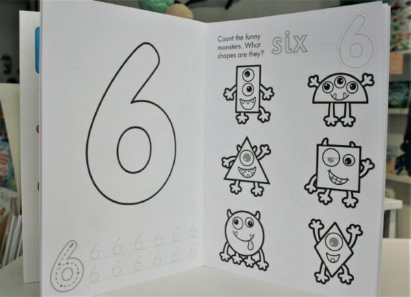 Educational Number Colouring and Sticker Book for Children