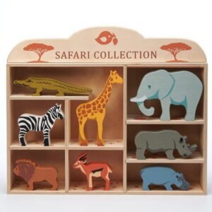 Toy Safari Animals - Wooden Animals for Children - Tender Leaf Toys