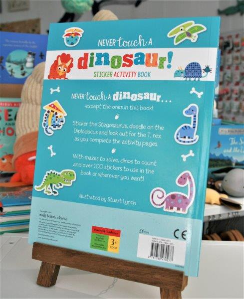 Dinosaur Sticker and Activity Book for Children - Never Touch a Dinosaur