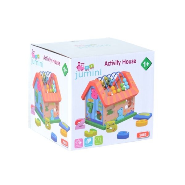 Activity House and Abacus - Jumini Wooden Toys for Toddlers