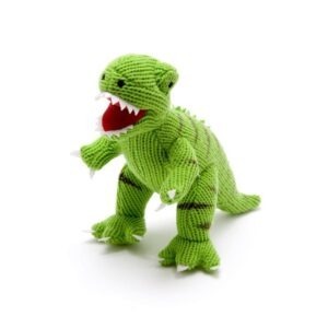 Green T-Rex Soft Toy - Dinosaur Soft Toys for Children - Best Years Toy Dinosaur