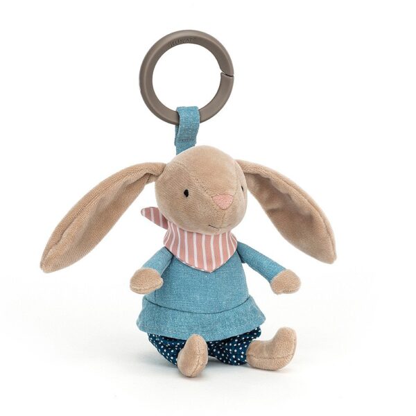 Little Rambler Bunny rattle for Babies Buggy or Pram - Jellycat Toys