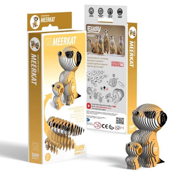 Meercat 3D Cardboard Model Making Kits for Children by Eugy