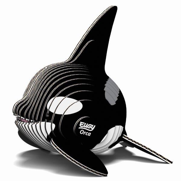 Orca 3D Cardboard Model Kit for Children by Eugy