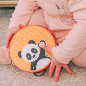 Panda Tambourine Musical Toy for Children - Inside Out Jumini Toys