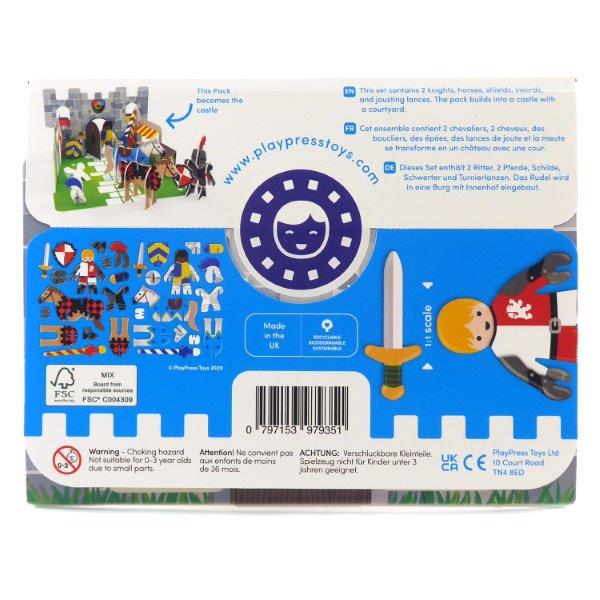 Knights Castle 3D Cardboard Pop-Out Model Making Playset for Children by PlayPress
