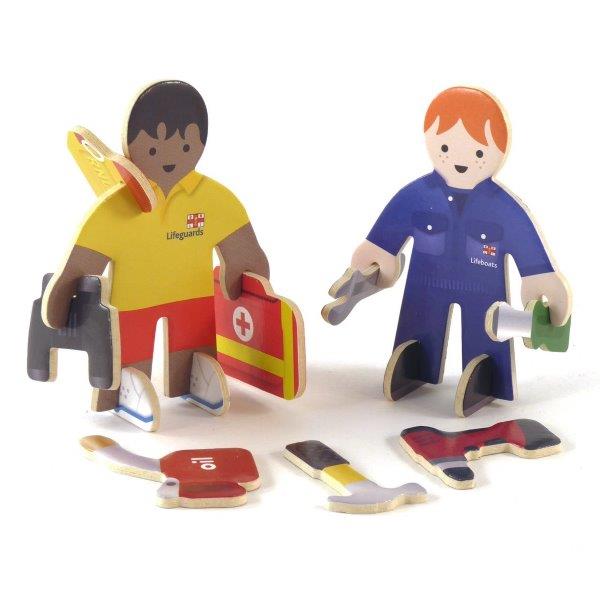 RNLI People Pop-Out Playset Models for Children by Playpress