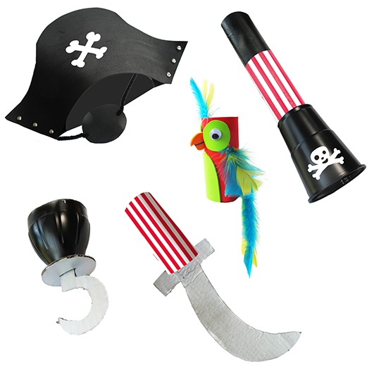 Re-Cycle-Me Pirate Costume - Arts and Crafts Make Your Own Pirate Costume from Recycled Rubbish