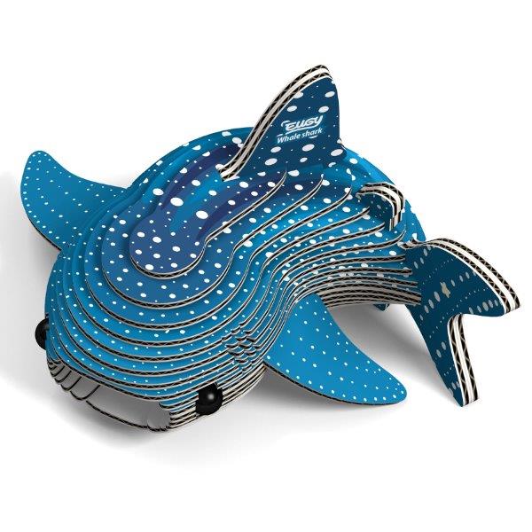Whale Shark 3D Cardboard Model Making kit for Children by Eugy