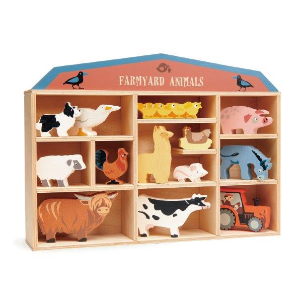 Toy Farm Animal Set - Wooden Toys for Children - Tender Leaf