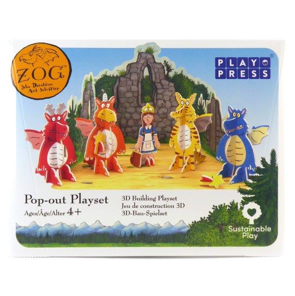 Zog 3D Cardboard Pop-Out Model Making Playset for Children by Playpress